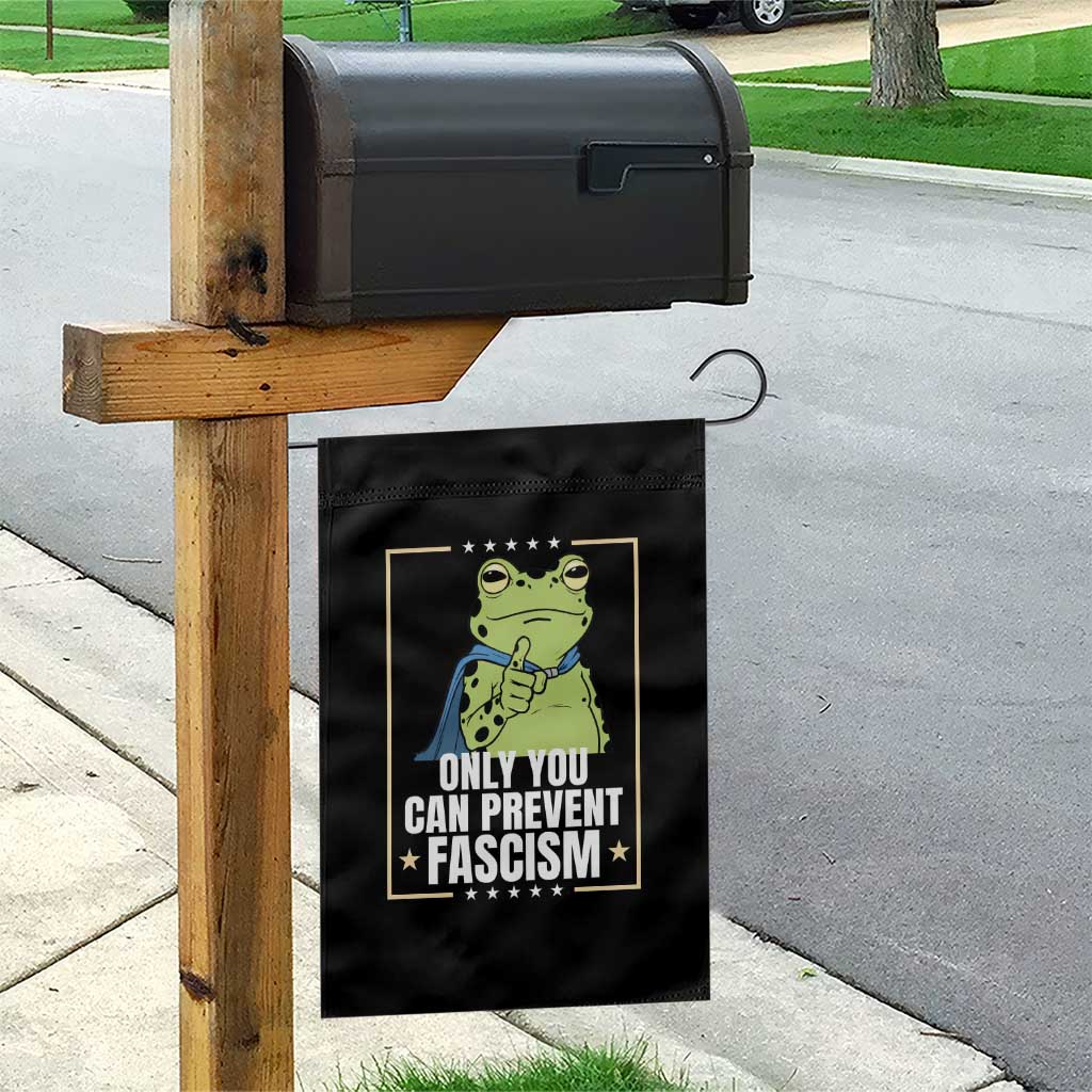 Only You Can Prevent Fascism Patriotic Frog Garden Flag Resist Protest Poster TS02 Print Your Wear
