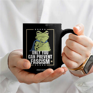 Only You Can Prevent Fascism Patriotic Frog Coffee Mug Resist Protest Poster TS02 Print Your Wear