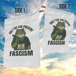Only You Can Prevent Fascism Portland Frog Garden Flag Resist Protest Forest Ranger - Print Your Wear