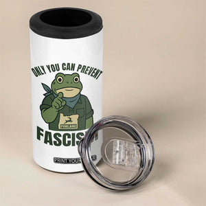 Only You Can Prevent Fascism Portland Frog 4 in 1 Can Cooler Tumbler Resist Protest Forest Ranger TS02 Print Your Wear