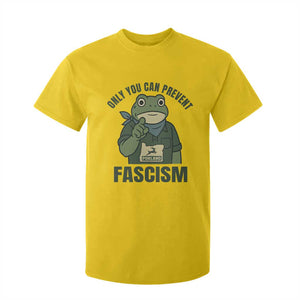 Only You Can Prevent Fascism Portland Frog T Shirt For Kid Resist Protest Forest Ranger - Print Your Wear