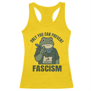 Only You Can Prevent Fascism Portland Frog Racerback Tank Top Resist Protest Forest Ranger TS02 Daisy Print Your Wear