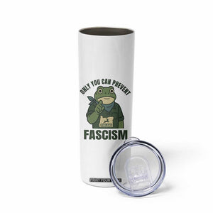Only You Can Prevent Fascism Portland Frog Skinny Tumbler Resist Protest Forest Ranger TS02 Print Your Wear