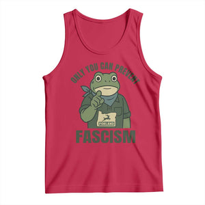 Only You Can Prevent Fascism Portland Frog Tank Top Resist Protest Forest Ranger TS02 Red Print Your Wear
