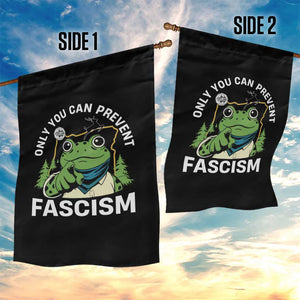 Only You Can Prevent Fascism Portland Frog Garden Flag Resist Protest Scenic Edition - Print Your Wear