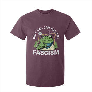 Only You Can Prevent Fascism Portland Frog T Shirt For Kid Resist Protest Scenic Edition TS02 Maroon Print Your Wear