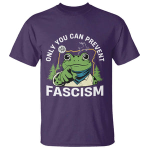 Only You Can Prevent Fascism Portland Frog T Shirt Resist Protest Scenic Edition TS02 Purple Print Your Wear