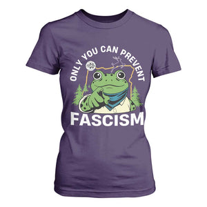 Only You Can Prevent Fascism Portland Frog T Shirt For Women Resist Protest Scenic Edition TS02 Purple Print Your Wear