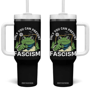 Only You Can Prevent Fascism Portland Frog Tumbler With Handle Resist Protest Scenic Edition TS02 One Size: 40 oz Black Print Your Wear