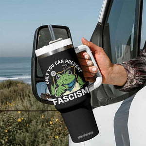 Only You Can Prevent Fascism Portland Frog Tumbler With Handle Resist Protest Scenic Edition TS02 Print Your Wear