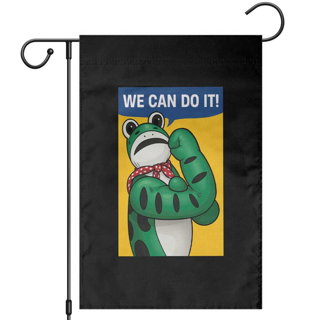 We Can Do It Rosie Frog Garden Flag Resist Protest Parody Feminist Retro Poster - Print Your Wear