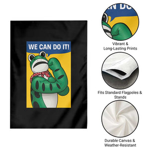 We Can Do It Rosie Frog Garden Flag Resist Protest Parody Feminist Retro Poster - Print Your Wear