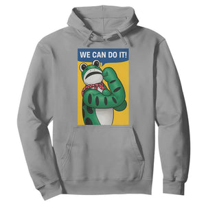 We Can Do It Rosie Frog Hoodie Resist Protest Parody Feminist Retro Poster TS02 Sport Gray Print Your Wear