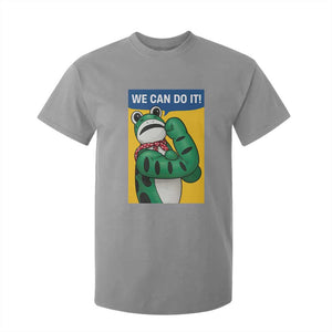 We Can Do It Rosie Frog T Shirt For Kid Resist Protest Parody Feminist Retro Poster TS02 Sport Gray Print Your Wear