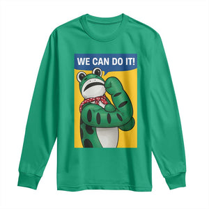 We Can Do It Rosie Frog Long Sleeve Shirt Resist Protest Parody Feminist Retro Poster TS02 Irish Green Print Your Wear