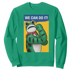 We Can Do It Rosie Frog Sweatshirt Resist Protest Parody Feminist Retro Poster TS02 Irish Green Print Your Wear