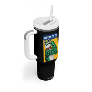 We Can Do It Rosie Frog Tumbler With Handle Resist Protest Parody Feminist Retro Poster - Print Your Wear