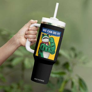 We Can Do It Rosie Frog Tumbler With Handle Resist Protest Parody Feminist Retro Poster - Print Your Wear