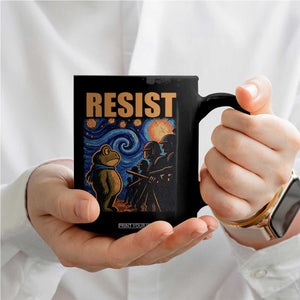 Starry Night Resist Frog Coffee Mug Resistance Protest Surreal Art Graphic TS02 Print Your Wear