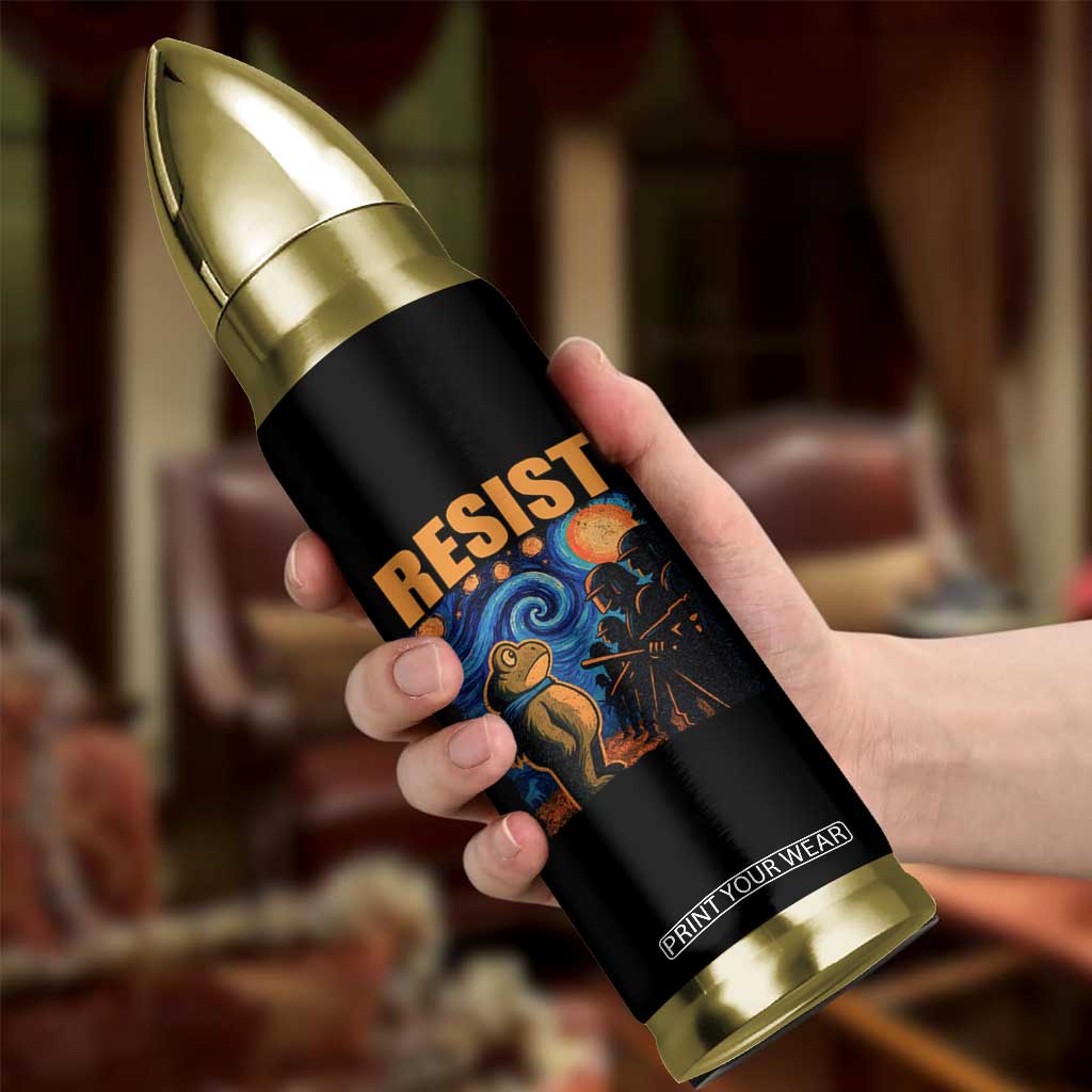 Starry Night Resist Frog Bullet Tumbler Resistance Protest Surreal Art Graphic TS02 Print Your Wear