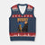 Starry Night Resist Frog V-Neck Knit Sweater Vest Resistance Protest Surreal Art Graphic - Print Your Wear