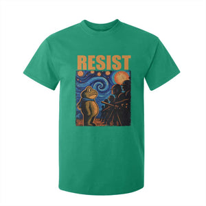 Starry Night Resist Frog T Shirt For Kid Resistance Protest Surreal Art Graphic - Print Your Wear