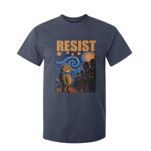 Starry Night Resist Frog T Shirt For Kid Resistance Protest Surreal Art Graphic - Print Your Wear