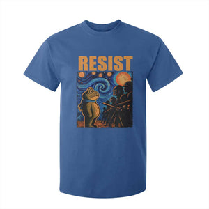 Starry Night Resist Frog T Shirt For Kid Resistance Protest Surreal Art Graphic - Print Your Wear