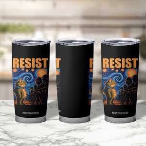 Starry Night Resist Frog Tumbler Cup Resistance Protest Surreal Art Graphic TS02 Print Your Wear