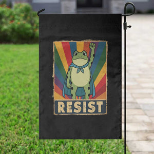 Rainbow Resist Frog Garden Flag Portland Pride and Protest Resistance TS02 Print Your Wear