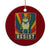 Rainbow Resist Frog Ceramic Ornament Portland Pride and Protest Resistance - Print Your Wear