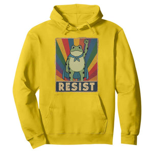 Rainbow Resist Frog Hoodie Portland Pride and Protest Resistance TS02 Daisy Print Your Wear