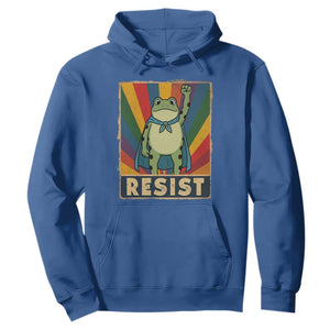 Rainbow Resist Frog Hoodie Portland Pride and Protest Resistance TS02 Royal Blue Print Your Wear