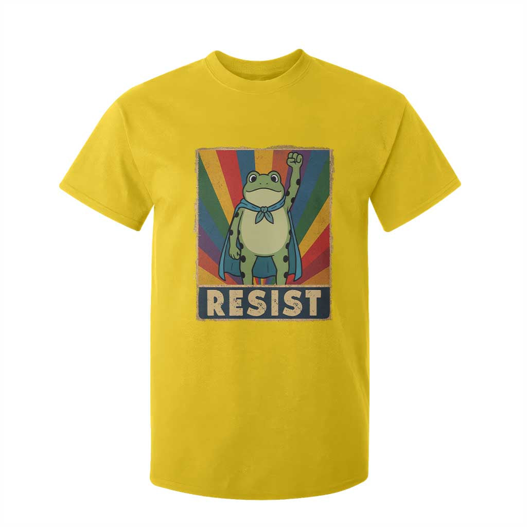 Rainbow Resist Frog T Shirt For Kid Portland Pride and Protest Resistance TS02 Daisy Print Your Wear
