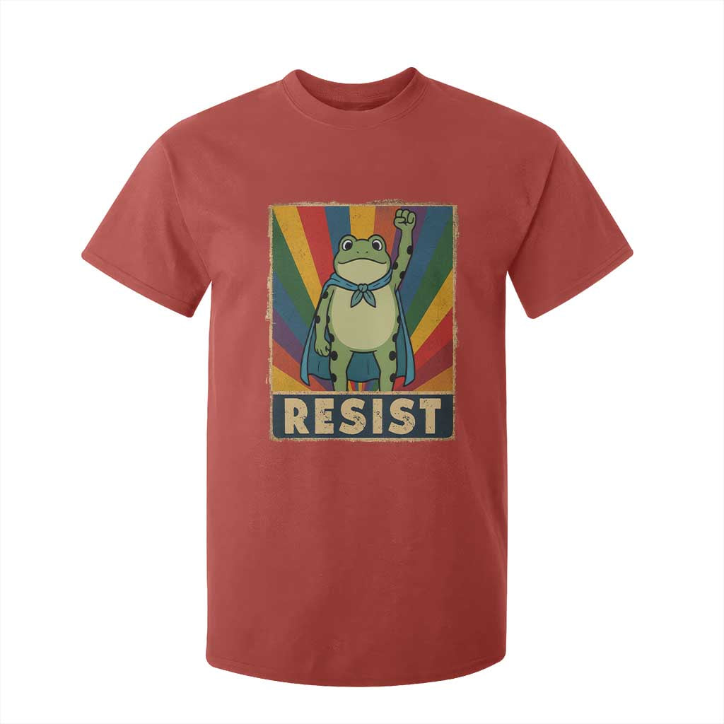 Rainbow Resist Frog T Shirt For Kid Portland Pride and Protest Resistance TS02 Red Print Your Wear
