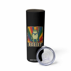 Rainbow Resist Frog Skinny Tumbler Portland Pride and Protest Resistance TS02 Print Your Wear
