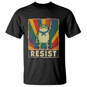 Rainbow Resist Frog T Shirt Portland Pride and Protest Resistance TS02 Black Print Your Wear