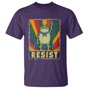 Rainbow Resist Frog T Shirt Portland Pride and Protest Resistance TS02 Purple Print Your Wear