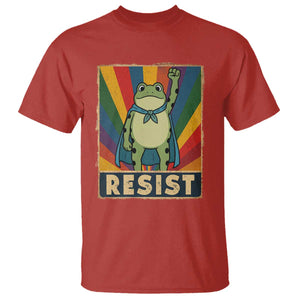 Rainbow Resist Frog T Shirt Portland Pride and Protest Resistance TS02 Red Print Your Wear