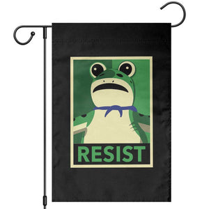 Frog Resist Poster Graphic Garden Flag Portland Resistance Protest Minimalist TS02 Black Print Your Wear