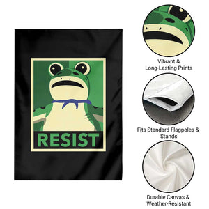Frog Resist Poster Graphic Garden Flag Portland Resistance Protest Minimalist TS02 Print Your Wear