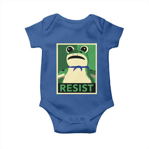 Frog Resist Poster Graphic Baby Onesie Portland Resistance Protest Minimalist TS02 Royal Blue Print Your Wear