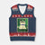 Frog Resist Poster Graphic V-Neck Knit Sweater Vest Portland Resistance Protest Minimalist TS02 Navy Red Print Your Wear