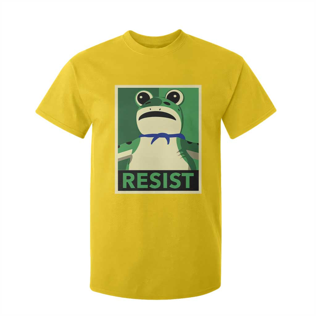 Frog Resist Poster Graphic T Shirt For Kid Portland Resistance Protest Minimalist TS02 Daisy Print Your Wear