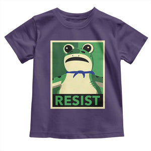 Frog Resist Poster Graphic Toddler T Shirt Portland Resistance Protest Minimalist TS02 Purple Print Your Wear