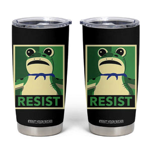 Frog Resist Poster Graphic Tumbler Cup Portland Resistance Protest Minimalist TS02 Black Print Your Wear