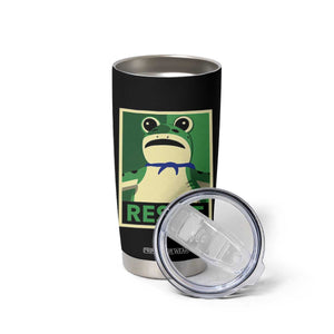Frog Resist Poster Graphic Tumbler Cup Portland Resistance Protest Minimalist TS02 Print Your Wear