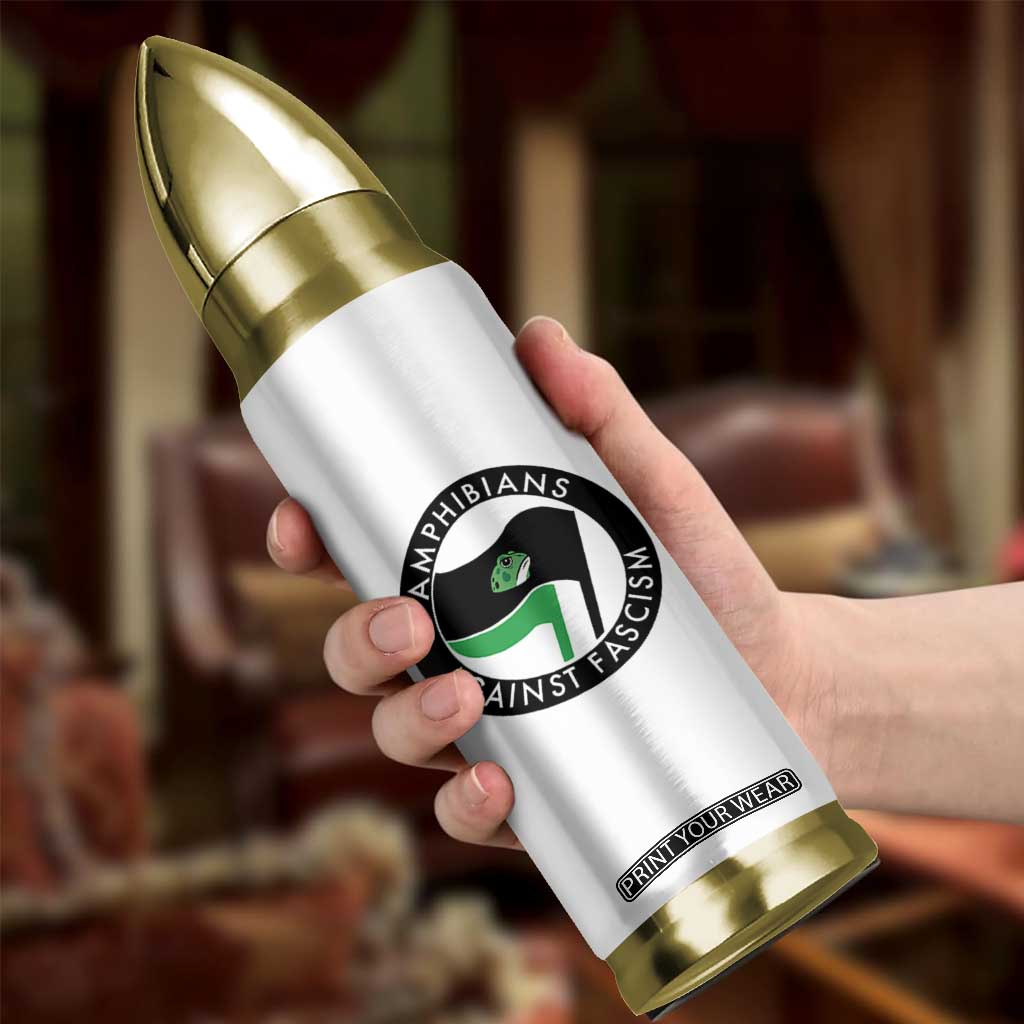 Amphibians Against Fascism Bullet Tumbler Anti-Fascist Frog Logo Portland Protest TS02 Print Your Wear
