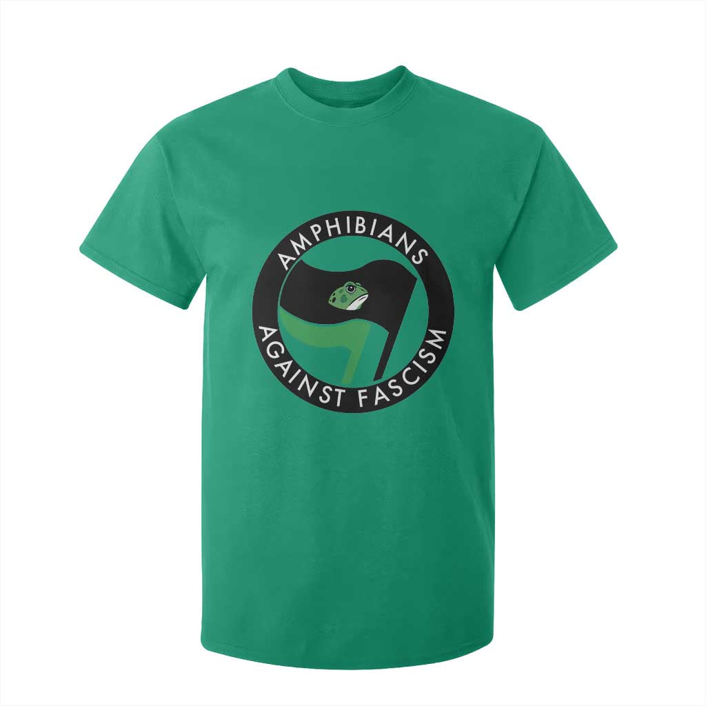 Amphibians Against Fascism T Shirt For Kid Anti-Fascist Frog Logo Portland Protest TS02 Irish Green Print Your Wear