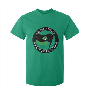 Amphibians Against Fascism T Shirt For Kid Anti-Fascist Frog Logo Portland Protest TS02 Irish Green Print Your Wear